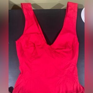 Free People red short dress with adjustable straps